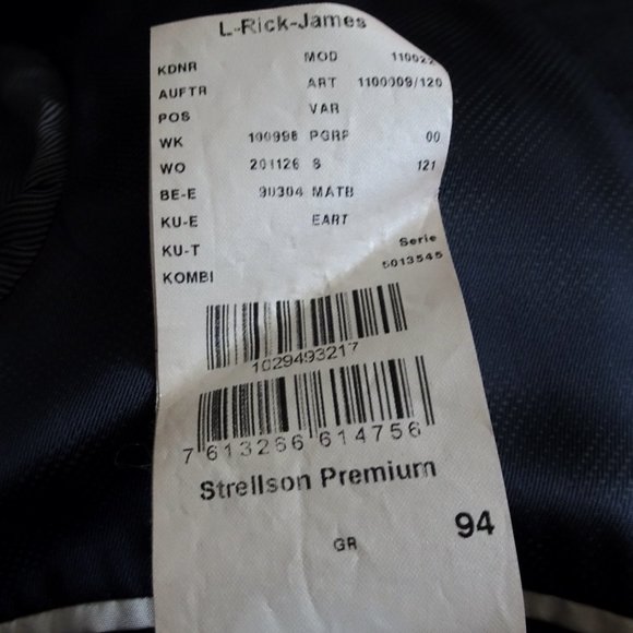 Strellson Navy Wool Rick James Blazer - Picture 9 of 11